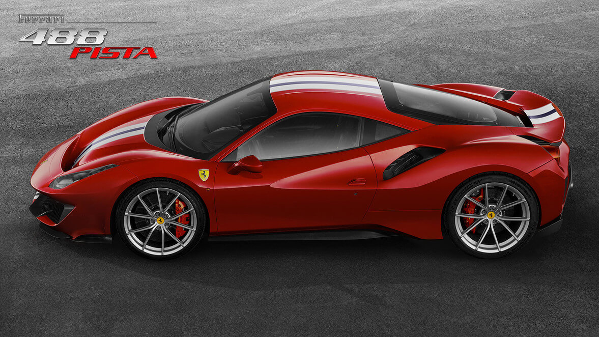 Ferrari 488 Pista lateral