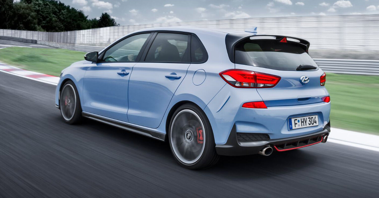 Trasera del Hyundai i30 N 2018