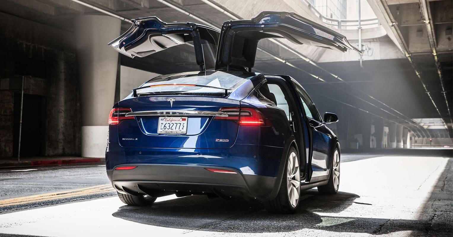 Trasera del Tesla Model X