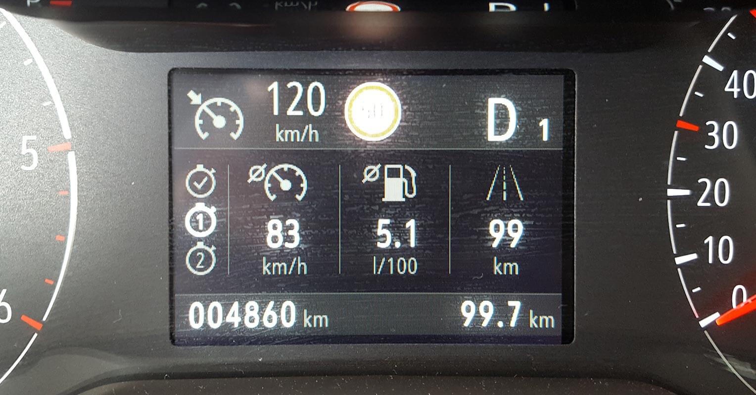 Cuadro de instrumentación del Opel Grandland X