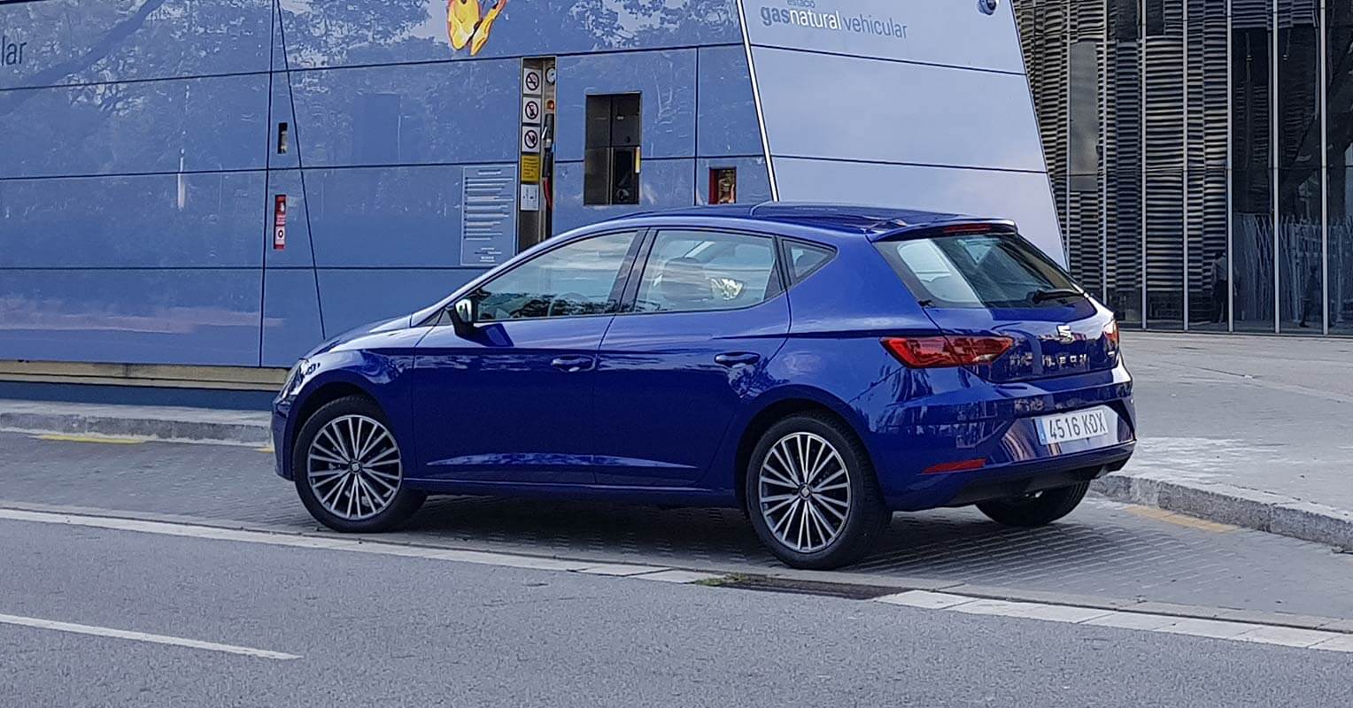 Trasera del SEAT León GNC