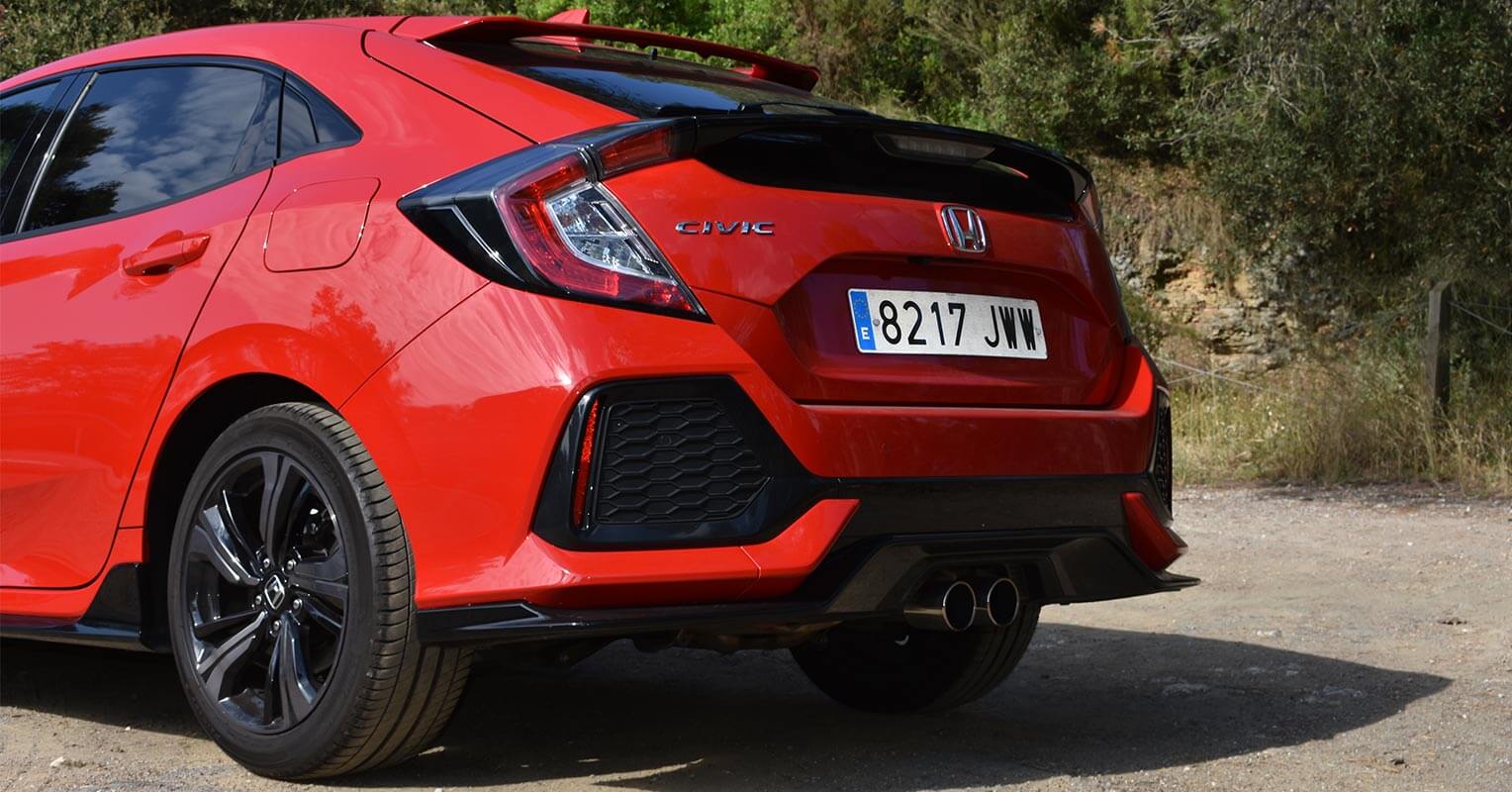 Trasera del Honda Civic 2018