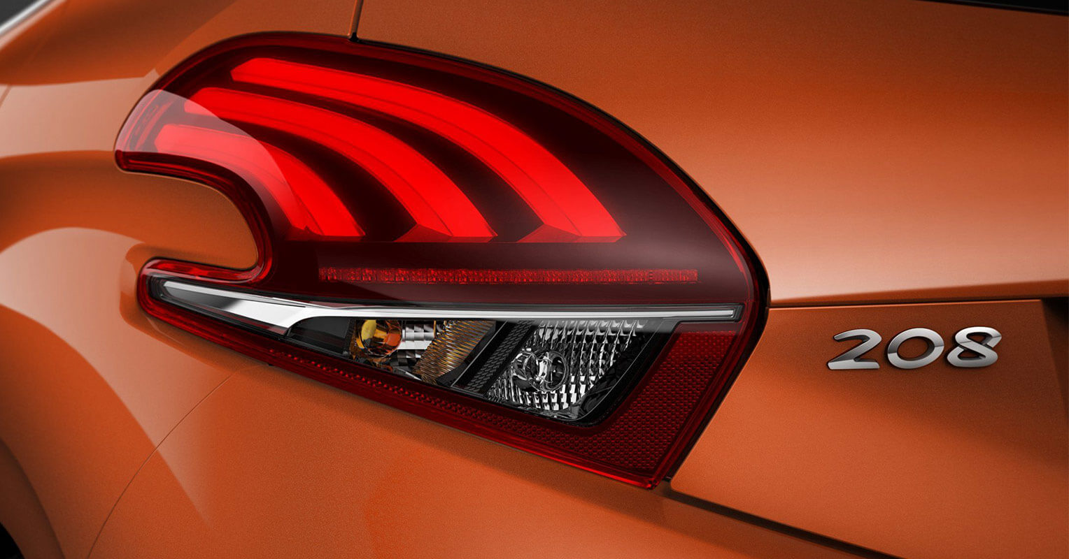 Faro trasero del Peugeot 208