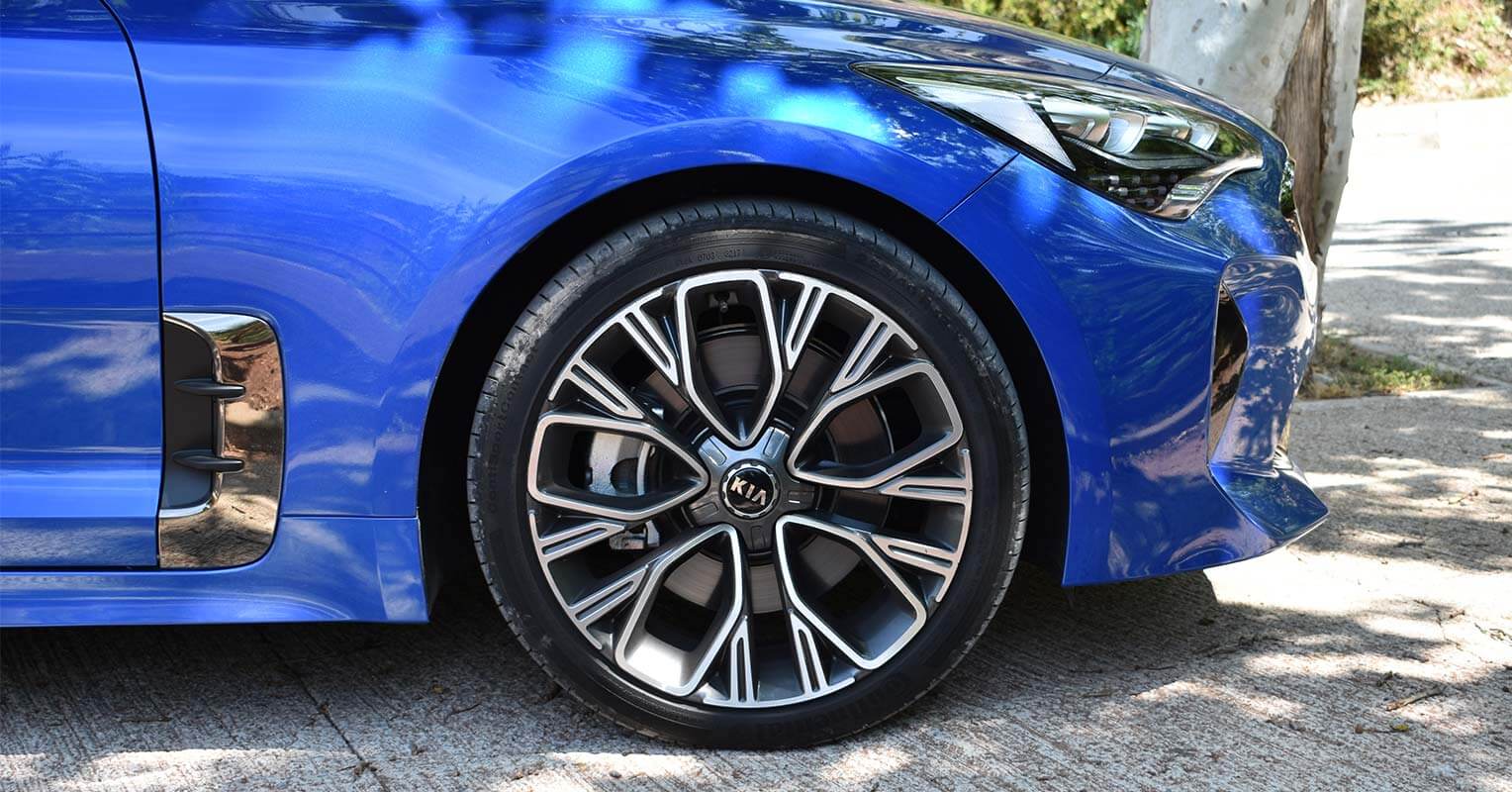 Llanta del Kia Stinger