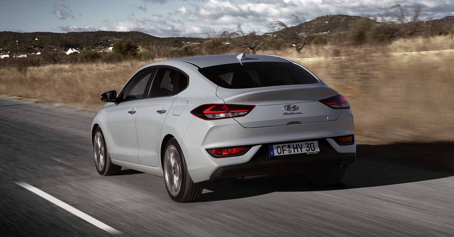 Trasera del Hyundai i30 Fastback 2018