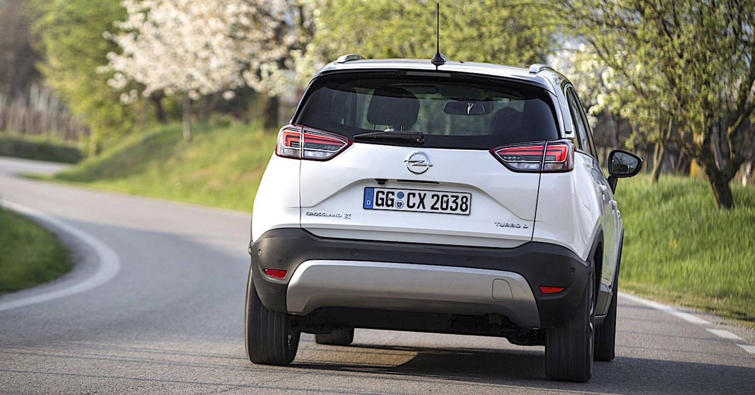 Trasera del Opel Crossland X 2018