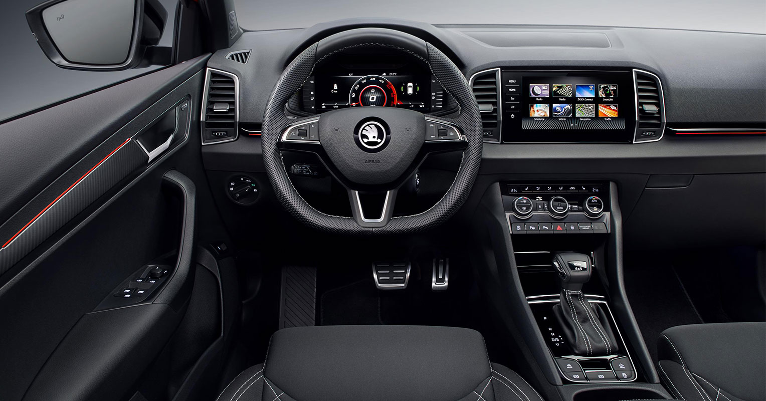 Interior del Skoda Karoq Sportsline